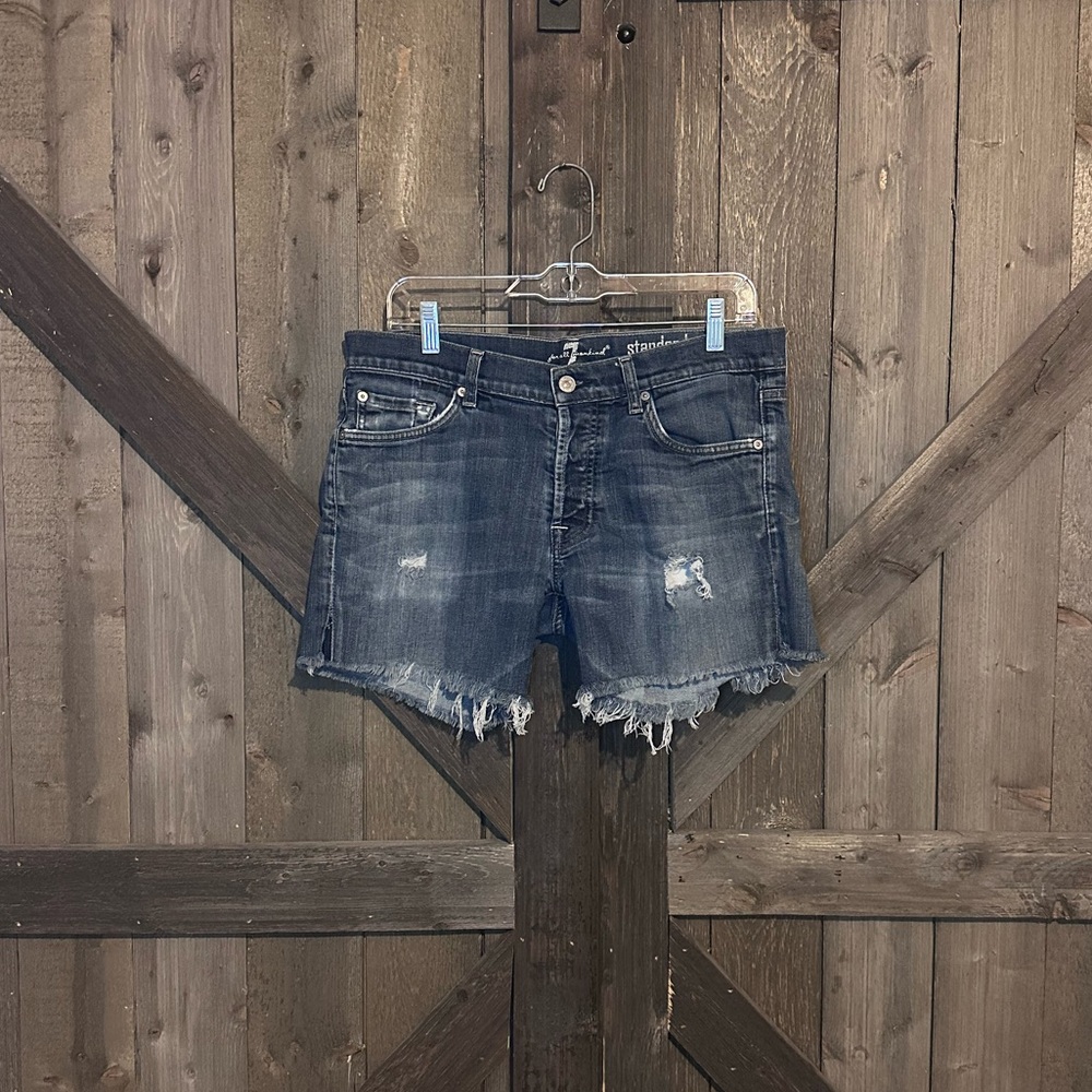 7 For All Mankind Denim Cutoff Shorts